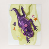 アンテオサウルスのヘッドフォンで日光浴。 ジグソーパズル (縦)