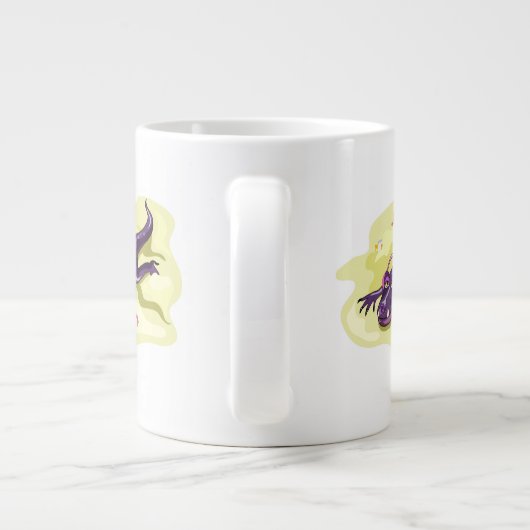 アンテオサウルスのヘッドフォンで日光浴。 ジャンボコーヒーマグカップ (裏面)