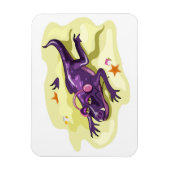 アンテオサウルスのヘッドフォンで日光浴。 マグネット (縦)