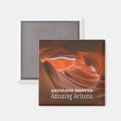 アンテクールロープキャニオンアリゾナ |砂漠の谷 マグネット (正面/裏面)