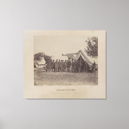 アンテタムの戦場で安倍氏リンカーン大統領 キャンバスプリント (正面)