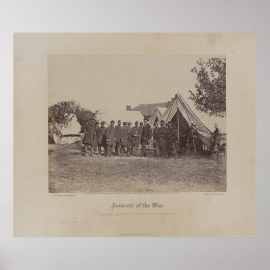 アンテタムの戦場で安倍氏リンカーン大統領 ポスター (正面)