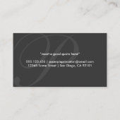 アンテナのイニシャル: オレンジ 名刺 (裏面)