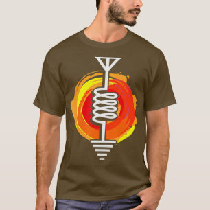 アンテナ回路図ハム無線地上素人 Tシャツ
