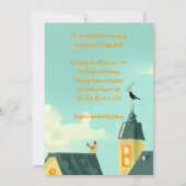 アンテナ村魅力的の愛結婚鳥 招待状 (裏面)