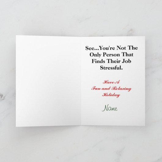 アンテナ熱狂するハウスクリスマスカード シーズンカード (内部)