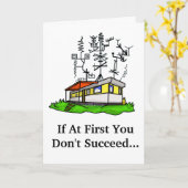 アンテナ熱狂する移動式ホームHAM無線応答カード カード (黄色い花)