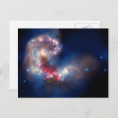 アンテナ銀河系カラフル複合 ポストカード (正面/裏面)