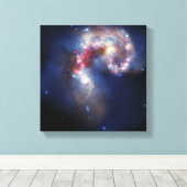 アンテナ銀河系 キャンバスプリント (インサイチュ (ウッドフロア))