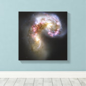 アンテナ銀河系 キャンバスプリント (インサイチュ (ウッドフロア))