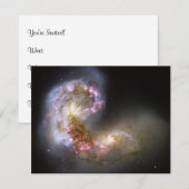 アンテナ銀河系 招待状 (正面/裏面)