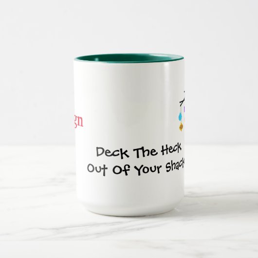 アンテナ飾マグ付きサンタ マグカップ (中央)