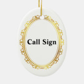 アンテナ飾ークリスマス飾り付きサナ セラミックオーナメント (裏面)