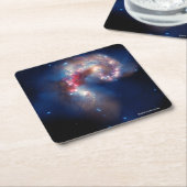 アンテナ: 銀河の光景 スクエアペーパーコースター (アングル)
