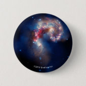 アンテナ: 銀河の光景 缶バッジ (正面)