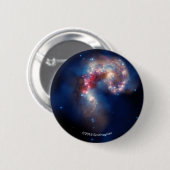 アンテナ: 銀河の光景 缶バッジ (正面&裏面)