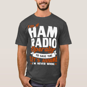 アンテナHAMラジオギフト調整を行う無線操作者 Tシャツ