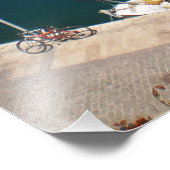 アンテュアリの旧市街のクルーズ船が停泊する湾 フォトプリント            (角)