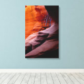 アンテロープのラダー キャンバスプリント (インサイチュ (ウッドフロア))