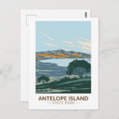 アンテロープアイランド州パークユタヴィンテージハガキ ポストカード (正面/裏面)