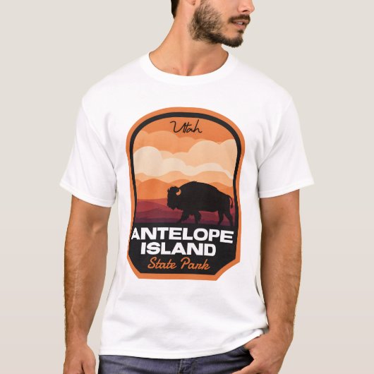 アンテロープアイランド州パークUTビソン Tシャツ (正面)