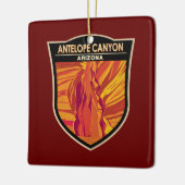 アンテロープキャニオンアリゾナトラベルアートヴィンテージ セラミックオーナメント (左)