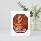 アンテロープキャニオンアリゾナトラベルエンブレム ポストカード (スタンド正面)