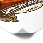 アンテロープキャニオンアリゾナトラベルバッジ ポスター (角)