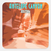 アンテロープキャニオンページアリゾナヴィンテージ スクエアシール (正面)