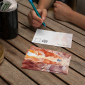 アンテロープキャニオン水彩絵葉書 招待状