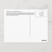 アンテロープキャニオン，アリゾナのはがき ポストカード (裏面)