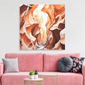 アンテロープキャニオン キャンバスプリント (インサイチュ (リビング))