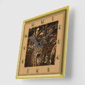 アンテロープシカ スクエア壁時計 (傾斜)