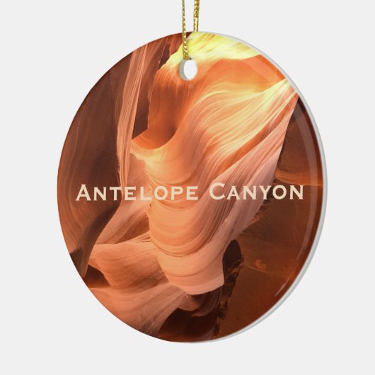 アンテロープスロットキャニオンアリゾナデザインオーナメント セラミックオーナメント (左)