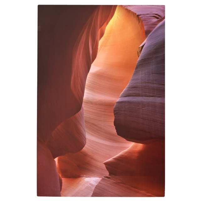 アンテロープ峡谷スロットフォーメーション メタルプリント (正面)