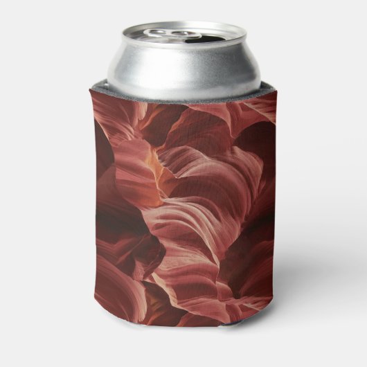 アンテロープ渓谷の抽象的な旋回パターン 缶クーラー (缶裏面)