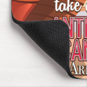 アンテロープ渓谷アリゾナ旅行ポスター マウスパッド (コーナー)