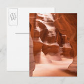 アンテロープ渓谷、自然点灯 ポストカード (正面/裏面)