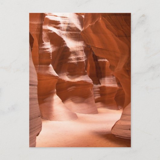 アンテロープ渓谷、自然点灯 ポストカード (正面)