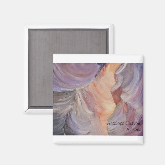 アンテロープ絵を描峡谷の油 マグネット (正面/裏面)