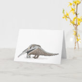 アンテーター母とベビー母の日カード カード (黄色い花)