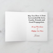 アンテ熱狂するナハウスハムラジオクリスマスカード シーズンカード (内部)