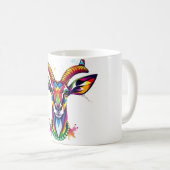 アンテ鮮やかロープスピリット – ビーズのネックレスアート コーヒーマグカップ (正面右)