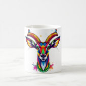 アンテ鮮やかロープスピリット – ビーズのネックレスアート コーヒーマグカップ (中央)