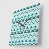 アンデアステカストライバル山脈三角形シェブロン スクエア壁時計 (傾斜)