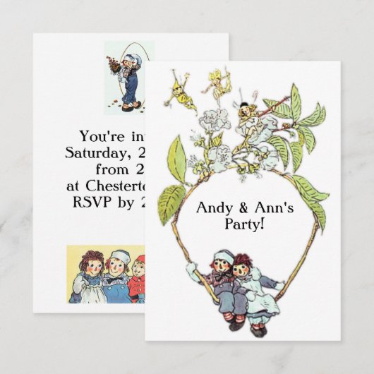 アンディの招待状 招待状 (正面/裏面)