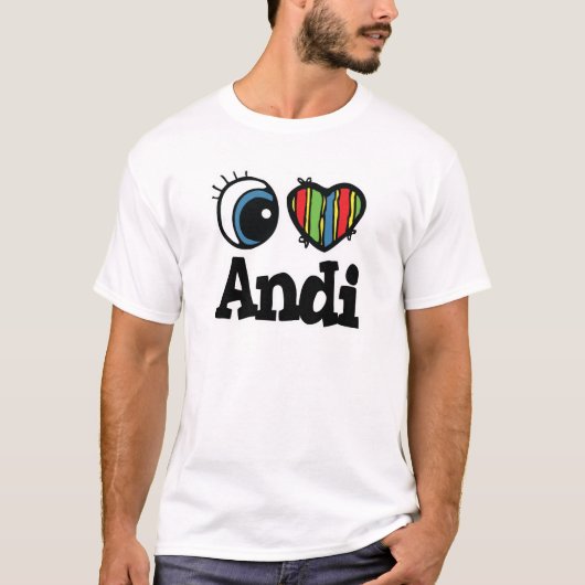 アンディを愛してやまない Tシャツ (正面)