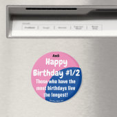 アンディハッピーバースデー#1/2ガールマグネット マグネット (インサイチュ (食洗機))