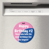 アンディハッピーバースデー#2ガールマグネット マグネット (インサイチュ (食洗機))