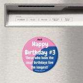 アンディハッピーバースデー#3ガールマグネット マグネット (インサイチュ (食洗機))